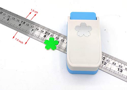 Kucaa Handmade Scrapbooking One Inch 25Mm Size Craft Lever Punch Embossing Puncher Mini Fancy Punch (Cherry Blossoms) #TOP3