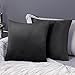 Deconovo Set da 2 Federe Cuscini 45x45 CM per Divano Camera da Letto, Copricuscini Moderne Morbido Resistente, in Velluto, con la Cerniera Invisibile, Grigio Scuro