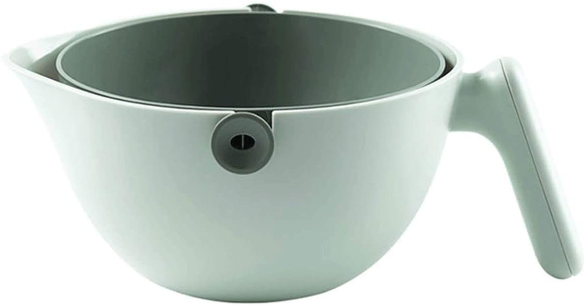 Colador, colador colador, colador cesta colador, colador fregadero colador cesta de drenaje 2 en 1 multifuncional cocina colador/colador cesta de drenaje de plástico con asa 2 L de gran capacidad extr