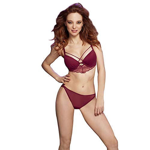 Vicky Form 0010307 Bikini para Mujer, color Vino, Grande