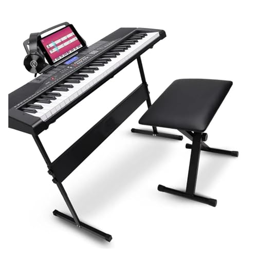 Clavier De Piano Électronique Numérique À 61 Touches, Tons Sélectionnables, LCD Numérique, Musical Portable - Les Beatles, Paul McCartney, John Lennon, RIngo Starr, George Harrison Clavier De Piano Électronique Numérique À 61 Touches, Tons Sélectionnables, LCD Numérique, Musical Portable – Image 3
