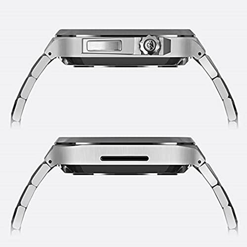 Évitez les rayures sur Apple Watch avec le bracelet de protection en métal et étui acier 44-45mm