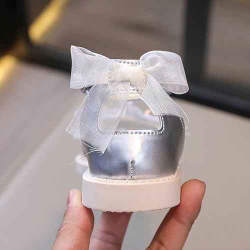 Toddler Girls Sandals Lace Flower Open Toe Flat Shoes Soft Rubber Non-Slip Sandals Summer Baby Flower Girl Shoes4