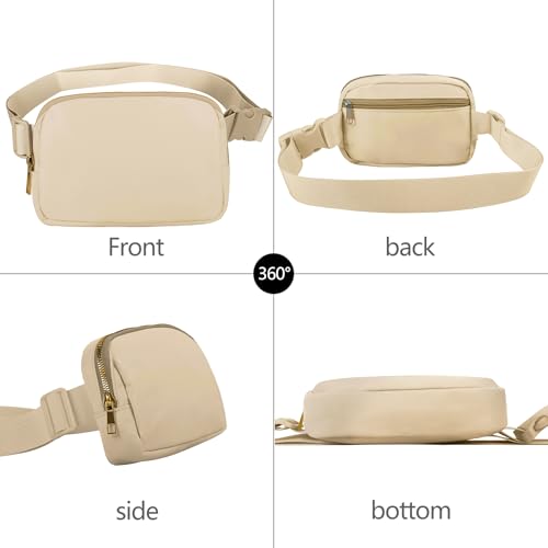 Image of VOROLO Fanny Pack For Women And Men Crossbody Bag Belt Bag Khaki