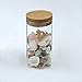 Clear Glass Canister Snack Sugar Treat Tea Storage Jar W/ Cork Kitchen Decor
