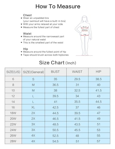 Maillots de bain une pièce grande taille PERONA de qualité supérieure 6A
