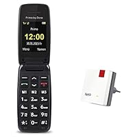 Primo 401 by Doro - GSM Mobiltelefon mit großem beleuchtetem Farbdisplay - schwarz & AVM Fritz!WLAN Mesh Repeater 600 (WLAN N bis zu 600 MBit/s, WPS, kompakte Bauweise, deutschsprachige Version)