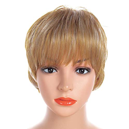 Perruque curly short haute finition au design micro-volume pour coiffure chic