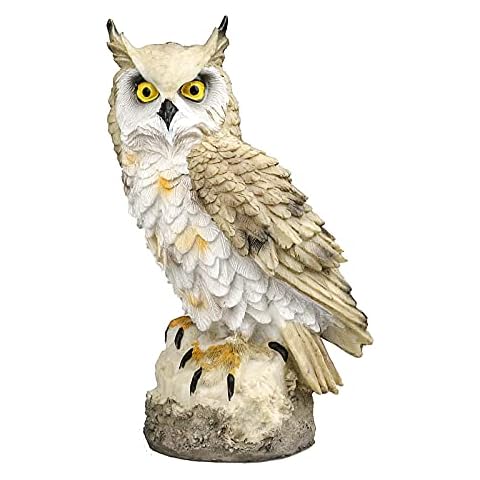 Ornement de jardin hibou en résine Cover