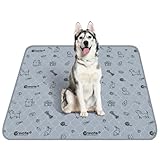 Washable Pee Pads for Dogs 2 Pack, 34" x 36" Reusable Puppy Training Pads Heavy Absorbency Dog Playpen Mats Waterproof with Non-Slip Bottom for Playpen, Crate, Potty, Whelping