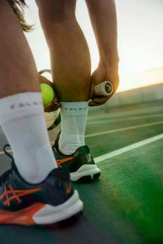 Image of FALKE Men's TE4 Tennis Socks, Crew, Lightweight, Stabilizing, Quick Dry, 1 Pair