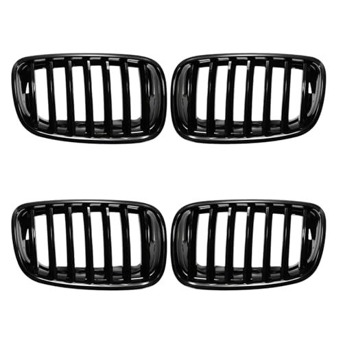 Grilles de calandre haut de gamme pour X5 E70 et X6 E71 finition double ligne esthétique