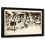 ArtDirect Madame Zambezi gives a dinner dance (1909) Custom Framed Art Print Giclee Print or Canvas Options with Various Sizes and Customization by William Henry Walker