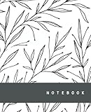  NOTEBOOK: Libro de Composición: Cuaderno hojas blanco y negro, renglón ancho, 110 páginas, Niños, Adultos, Estudiantes, Profesores, Útiles Escolares, Diario de Escritura, Cuaderno de Bocetos