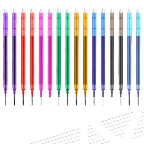 Recharges de stylo gel effaçable de haute précision avec pointe de 0,7 mm rétractable