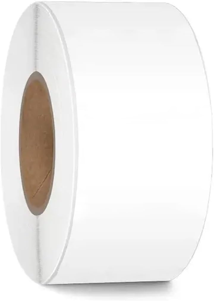Inkjet Labels 2" Continuous 100ft Labels Roll on a 2 Inch Core for TM-C3500,TM-C3400, for Primera LX500,LX400