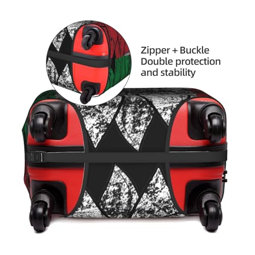 Travel Luggage Cover Vintage Sunflower Italy Flag Fashion Washable Baggage Suitcase Protector Fit For Luggage X-Large3