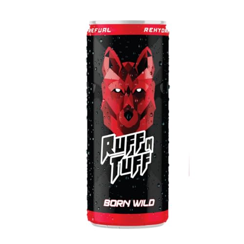 Image of Ruff N Tuff Energy Drink, High Caffeine + Taurine + B Vitamins, Boosts Energy & Focus, Supports Stamina & Endurance, Ready-to-Drink (250ml) (Pack of 6)