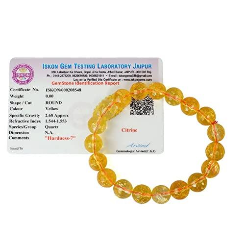 Bracelet citrine d'origine Frienemy-2425 en pierres véritables