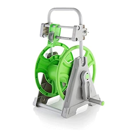 Alfresia Portable Garden Hose Reel Set 30M/60M with Auto Wind-Up Guiding System (30m Hose Pipe Storage Reel with Guiding System) Cover