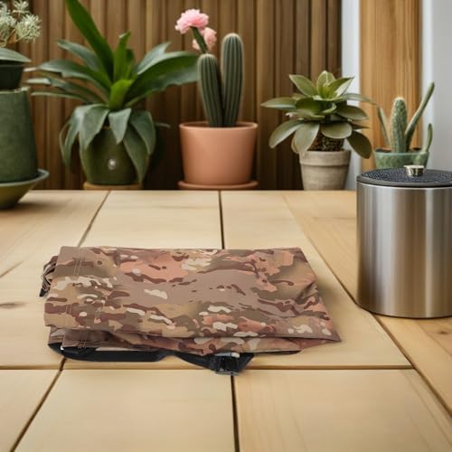 Hamaca para acampar plegable y lona resistente de camuflaje PRETYZOOM 7