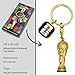 Official FIFA World Cup 2026 Edition - 1.75 inch 3D Premium Zinc Alloy Metal Trophy Keychain w/FIFA 2026 Enamel logo Dangler- Limited Collectors Item - For Keys or add to backpacks or bags as Décor