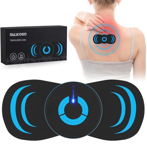 MASTOGO Wireless TENS Unit 6 Mode 10 Intensity - Portable Rechargeable TENS Unit Muscle Stimulator for Pain Relief