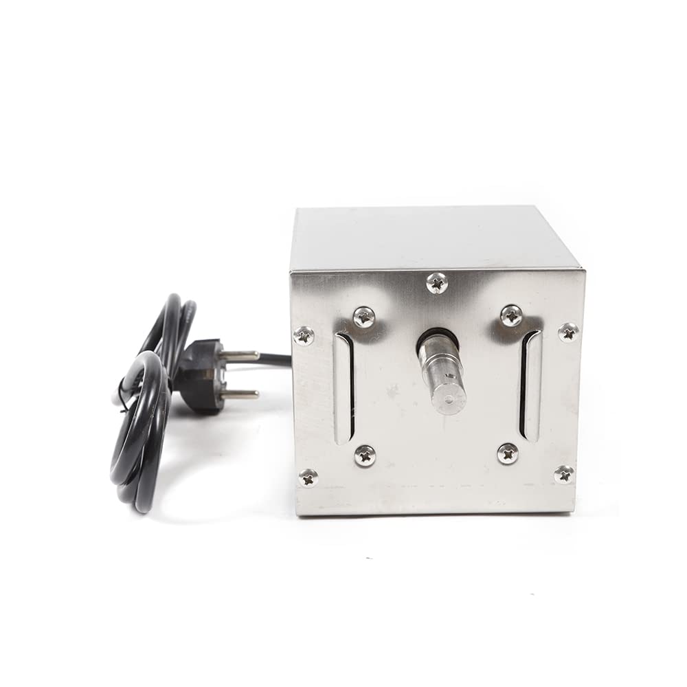 Edelstahl Spanferkelgrillmotor Grillmotor RöSter GrillspießMotor Elektromotor Drehspieß Motor FüR Grillspieß Barbecue Grill ZubehöR Rotisserie Elektrogrill Roaster Maximale Belastung 60Kg 220V 25W