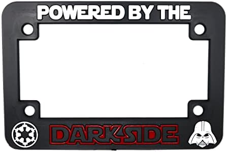 Powered by The Darkside for Star Wars License Plate Frame (Motorcycle)