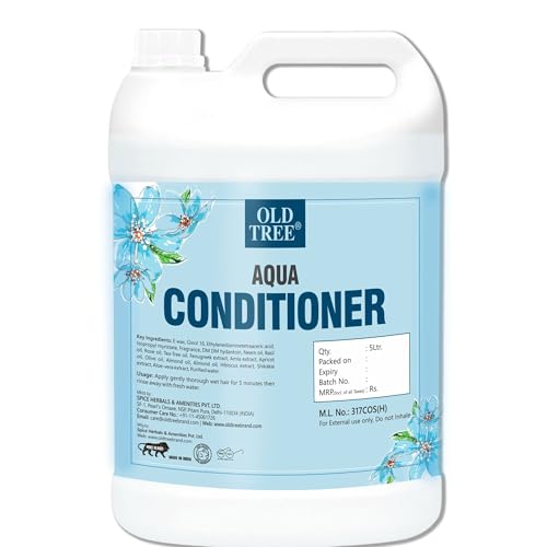 Image of Old Tree Aqua Conditioner 5L - Deep Conditions Dry Hair Conditioner for Silky and Shiny Hair - Conditioner for Hotel Amenities