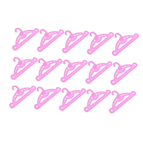 FOYTOKI Christmas Crafts Holder 15 Pcs Plastic Mini Hangers Doll Hooks for Clothing for Boys and Girls' Christmas Stockings