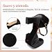 Imagen de RUYBOZRY Zapatos de Baile de Salón Mujer Profesional Cerrados Salsa Bachata Tango Zapatos Baile 6cm Tacón Negro EU 38