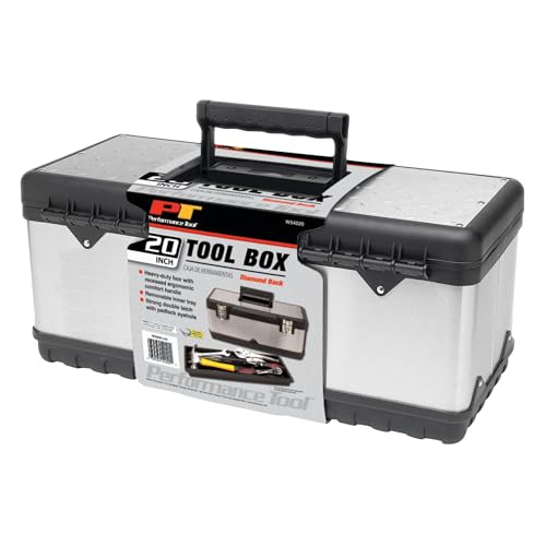 Performance Tool W54020 20 in. Heavy Duty Steel Tool Box with Tray by Performance Tool - Image 4