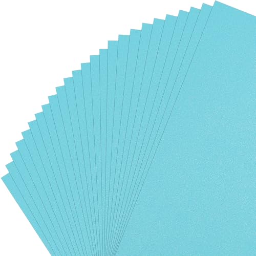 Gartful Shimmer Cardstock Paper - 8.5 x 11 inch, Thick Pearlescent Cover Stock- 90lb-250gsm, Metallic Cardstock Paper for DIY Art Use, Card Making, Invitation, Scrapbooking, 25 Sheets, Aqua