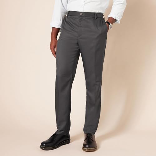 Image of Amazon Essentials Men's Slim-Fit Flat-Front Dress Pant