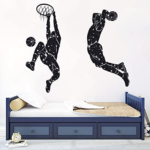Vinilos decorativos de baloncesto removibles sin residuos miniatura 1
