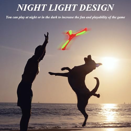 IDNVFY 3 Piezas De Boomerang Brillante, Diversión De Dibujos Animados Frisbee, Juguetes Deportivos Al Aire Libre, Juguetes Interactivos para Padres E Hijos. - imagen 4