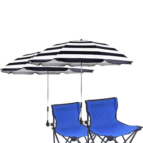 STARRY CITY 2 Packungen Sonnenschirm für Stuhl mit Verstellbarer Klemme,mit Regenschirm Clip...