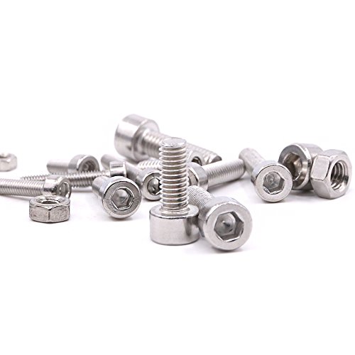 image for Hilitchi 510pcs M3 M4 M5 Stainless Steel Hex Socket Head Cap Bolts Scr
