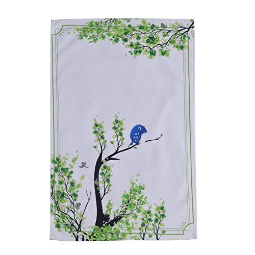 Hopweek 100% Cotton Flower Birds Kitchen Towels (18X28 Inches,3 Pack) Absorbent, Reusable Dish Towels, Dish Cloths, Tea Towels, Great For Kitchen Cleaning, Housewarming Gift, Farmhouse Kitchen Decor #TOP2