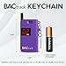 BACtrack Keychain Breathalyzer (Purple) | Ultra-Portable Pocket Keyring Alcohol Tester for Personal Use