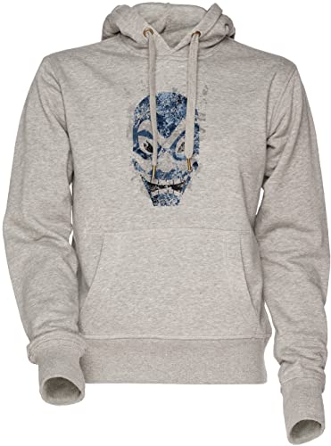 Sweat à capuche gris homme femme original Éclaboussure d'esprit Bleu hoodie casual