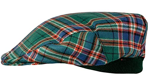 Casquette plate tartan MacFarlane unique et extensible pour hommes et femmes