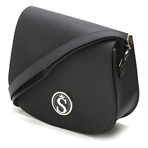 Bolsas Femininas Grande, Pequena e Carteira Santorini Handbag (Preto)