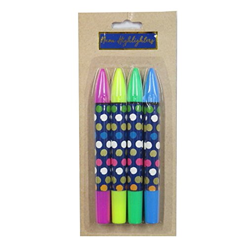 Gem Range, Neon Highlighters - Pack of 4