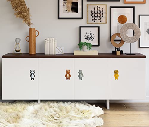 Yoohotouch 5 Pcs Lovely Animal Ceramic Knobs With Screws For Nursery Kids Children Cabinets Kitchen Bedroom Cupboard Bathroom Dressers And Drawers #TOP5