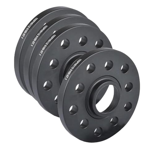 Cales de roue pour supprimer le jeu de deport jante 15mm 5x112 noir adaptateur moyeu 57.1