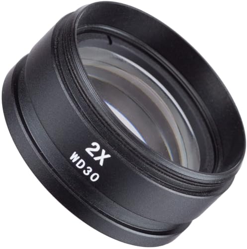 Zoom microscope 2X avec filetage 48mm et objectif grossissement ultra pour loupe binoculaire