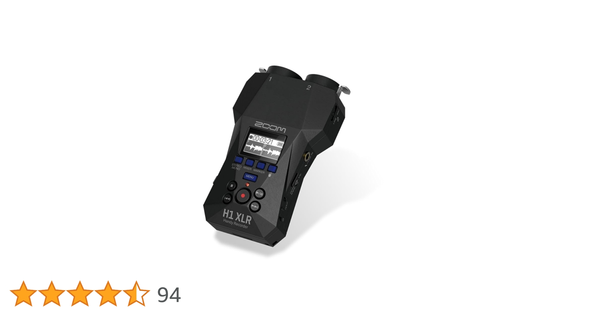【2025年3月16日購入】ZOOM ズーム H1 XLR ハンディレコーダー 2025年3月16日購入】ZOOM ズーム H1 XLR ハンディレコーダー