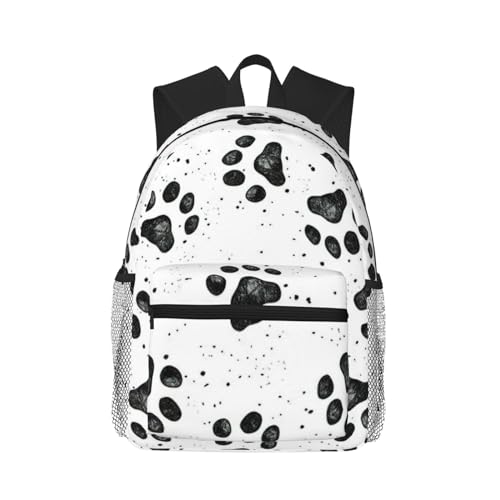 BREAUX Dog Paw Pattern Print Lightweight And Comfortable Duffel Bag, Casual Daypack, Multipurpose Backpack